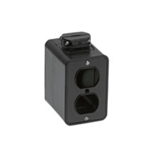 Woodhead Electrical Box, Outlet Box, Rubber 3000BLK